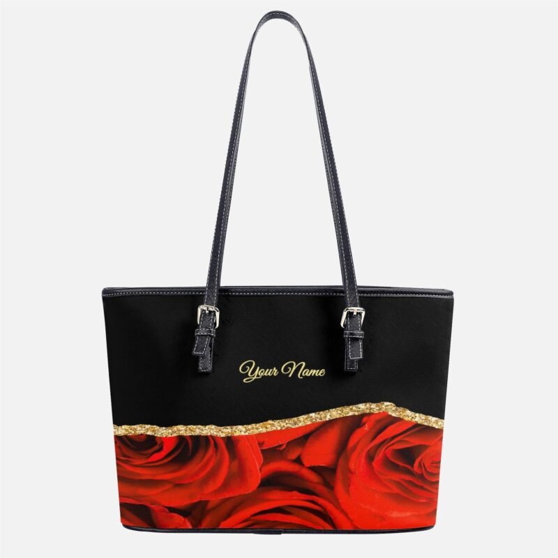 Custom Name Tote Bag - Dark Rouses