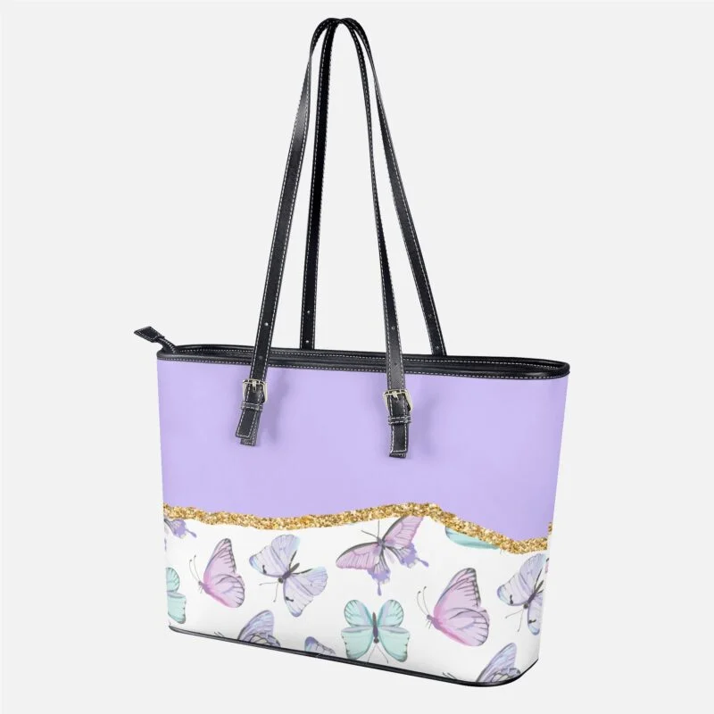 Fashion Tote Bag - Colorful Butterflies - Image 3
