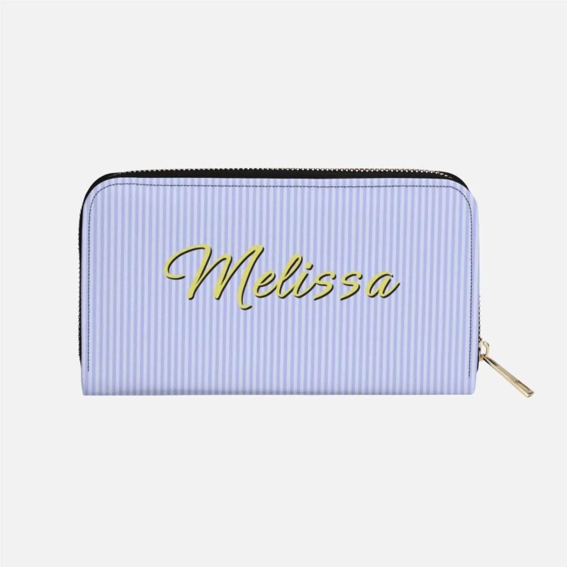 Custom Name Leather Wallet - Melisa - Image 5