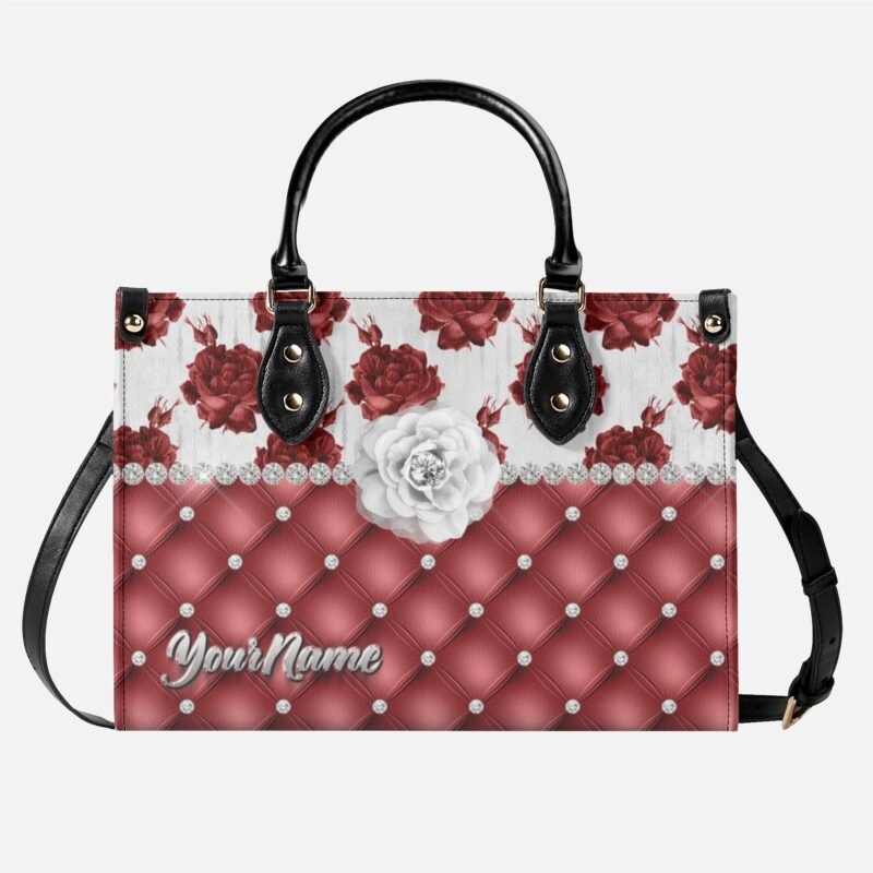 Diamond Roses Custom Name Handbag